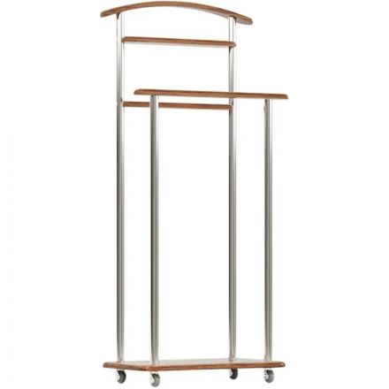 Вешалка KF_костюмная Комус Мебель Элдридж (7024360102)дуб амер/хром кол.рез