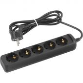 Удлинитель ЭРА UX-5e-1,5m-B (5р/1,5м/10А/с заземл/3х0,75мм2, черный)