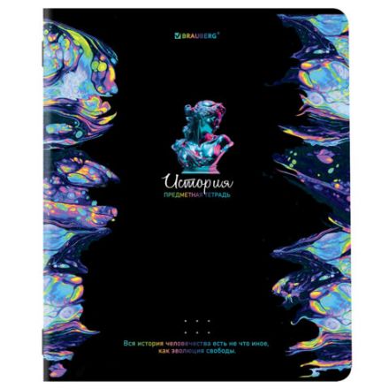 Тетради предметные, КОМПЛЕКТ 12 ПРЕДМЕТОВ, 48 л., глянцевый УФ-лак, BRAUBERG, "BLUR", 404836