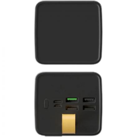 Внешний аккумулятор PERO PB09 50000 mAh,Li-Pol,output USB-C + 4USB-A,черный