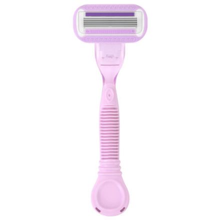 Бритвенный станок многоразовый женский, 4 лезвия, 2 кассеты, плавающая головка, X-ONE, 700018