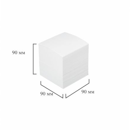 Блок для записей ATTACHE запасной 9х9х9 белый блок, 3штуки/спайка
