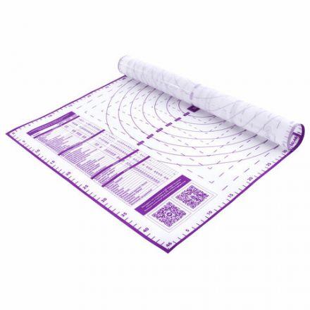 Коврик силиконовый для раскатки/запекания 46х66 см, фиолетовый, ПОДАРОК пластиковый нож, DASWERK (ДАСВЕРК), 608427 Коврик силиконовый для раскатки/запекания 46х66 см, фиолетовый, ПОДАРОК пластиковый нож, DASWERK (ДАСВЕРК), 608427