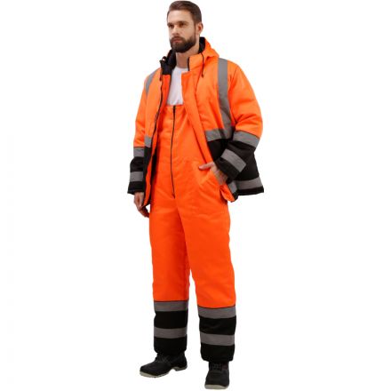 Костюм рабочий зимний муж. зд01-КПК оранж./черн. (р.44-46) 170-177 Костюм рабочий зимний муж. зд01-КПК оранж./черн. (р.44-46) 170-177