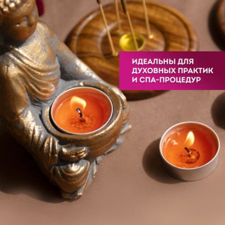 Свечи чайные Standard, до 3,5 часов горения, вес 9 г, КОМПЛЕКТ 25 шт., в гильзе, LAIMA, 609196