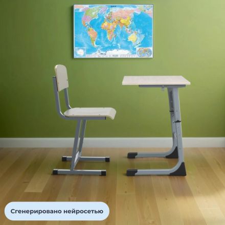 Парта MET_Стол ученический Комус Мебель Школа 2.0,1-м.3-5 р.г.шамони св/сер Парта MET_Стол ученический Комус Мебель Школа 2.0,1-м.3-5 р.г.шамони св/сер