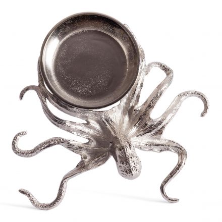 Монетница Secret De Maison OCTOPUS2 ( mod. 9612 ) алюминиевый сплав, 30,5x31x6,5 см, никель/nickel