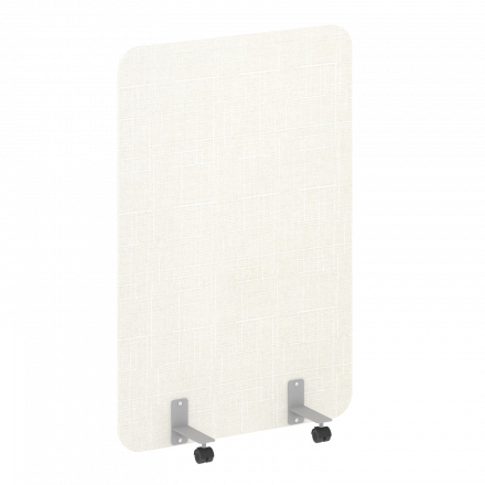 R-line soft Перегородка на металлических опорах, на роликах AP.R-100-150 Romeo 01/Серый металл 1000*18*1500