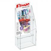 Подставка Комус универсальная для рекламных материалов 1/3 А4 2 отделения