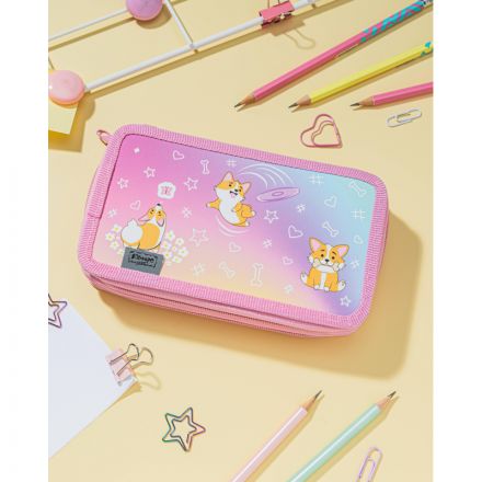 Пенал Комус Класс Corgi time 2 отд.,ламинат, софт тач, 190x110 мм, ПКК 11-6