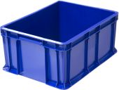 Ящик 400х300х180 сплошной, с внешней ручкой синий Ящик 400х300х180 сплошной, с внешней ручкой синий