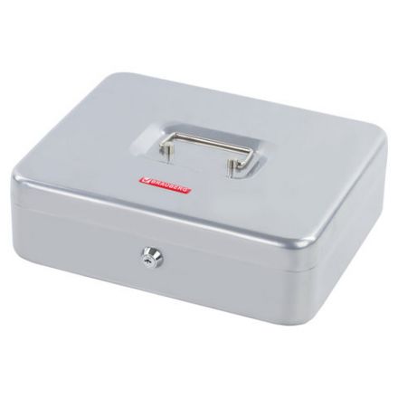 Ящик для денег, ценностей, документов, печатей, 90х240х300 мм, ключевой замок, серебристый, BRAUBERG, 291060 Ящик для денег, ценностей, документов, печатей, 90х240х300 мм, ключевой замок, серебристый, BRAUBERG, 291060