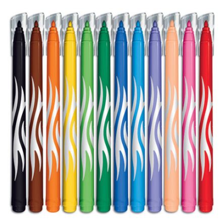 Фломастеры MAPED (Франция) "Color'Peps Jungle", 12 цветов, смываемые, вентилируемый колпачок, 845420 Фломастеры MAPED (Франция) "Color'Peps Jungle", 12 цветов, смываемые, вентилируемый колпачок, 845420