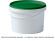 Ведро 2,75л. круглое, с ручкой пластик, с белой крышкой  белый