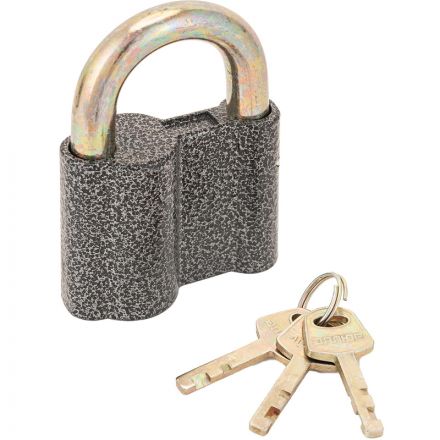 Замок навесной УЗК Аллюр ВС2-27С (55xd=10) алюм.сплав антич/серебро (3кл)