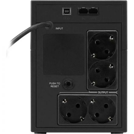 ИБП Ippon Back Basic 1200 LCD Euro 600Вт 1200ВА черный(1687965)