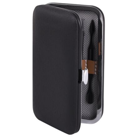 Универсальный набор для маникюра и педикюра 9 в 1 в футляре, MINI, черный, WBZ (ВБЗ), 609491