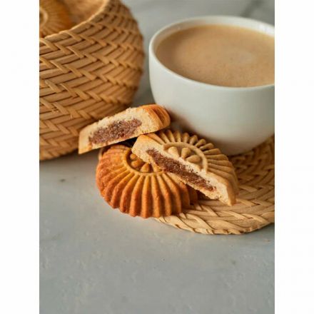 Печенье песочное DR.FINIK "Солнышко" с начинкой из финика и изюма, БЕЗ САХАРА, 700 г