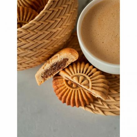 Печенье песочное DR.FINIK "Солнышко" с начинкой из финика и изюма, БЕЗ САХАРА, 700 г