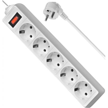 Сетевой фильтр Defender ES 5 5 м, белый, 5 розеток(99483) Сетевой фильтр Defender ES 5 5 м, белый, 5 розеток(99483)