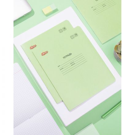 Тетрадь школьная А5,18л,клетка, №1 School Отличник Зеленый 10шт/уп 69204 Тетрадь школьная А5,18л,клетка, №1 School Отличник Зеленый 10шт/уп 69204