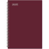 Бизнес-тетрадь А4 120л Attache гребень клетка пластик бордов с тиснен