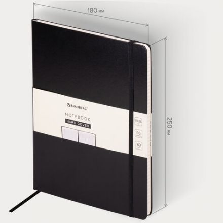 Блокнот БОЛЬШОЙ ФОРМАТ (180х250 мм) В5, BRAUBERG ULTRA, балакрон, 80 г/м2, 96 л., клетка, черный, 113060 Блокнот БОЛЬШОЙ ФОРМАТ (180х250 мм) В5, BRAUBERG ULTRA, балакрон, 80 г/м2, 96 л., клетка, черный, 113060