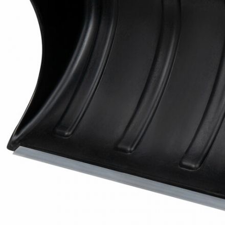 Лопата снеговая 60х28 см "СКРЕПЕРОК" ребра жесткости, алюминиевая планка, черенок с V-образной ручкой, ГРАНДМАСТЕР, 700333