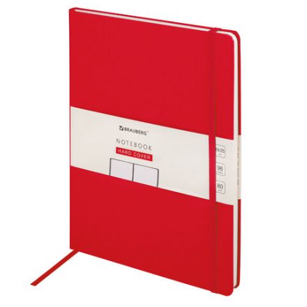 Блокнот-скетчбук БОЛЬШОЙ ФОРМАТ (190х250 мм) В5, BRAUBERG ULTRA, 80 г/м2, 96 л., без линовки, красный, 113066