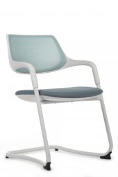 Кресло Scroll SF HY-813B Голубая спинка/Серое сиденье