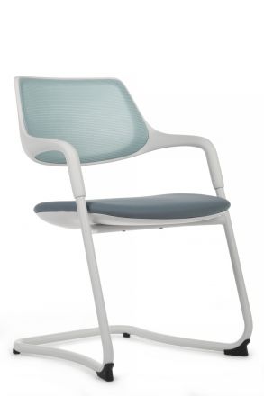 Кресло Scroll SF HY-813B Голубая спинка/Серое сиденье