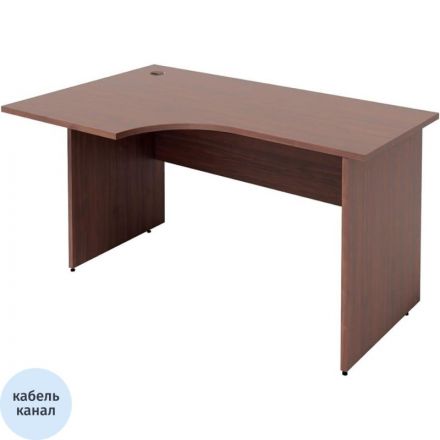 Стол письменный IN Рондо L правый 22/16 1400x900x755 ноче милано