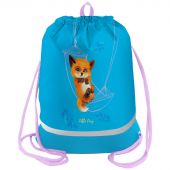 Мешок для обуви 1 отделение Berlingo "Little foxy", 510*400мм, расшир. дно, светоотражающая лента, карман на молнии