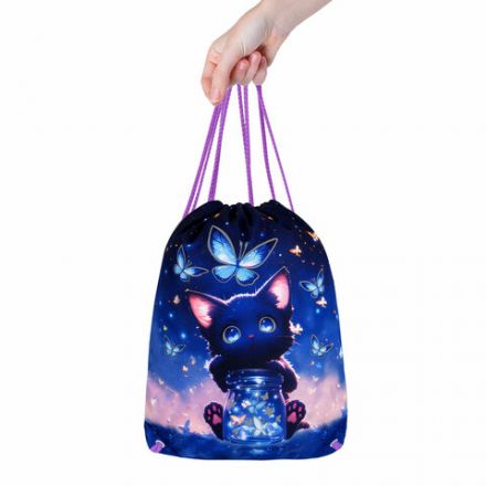 Мешок для обуви BRAUBERG PREMIUM, карман, подкладка, светоотражайка, 43х33 см, "Night catcher", 273442