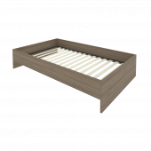 Light Кровать с ортопедическим основанием без изголовья С-К-120 Вяз 1250*2050*400 Light Кровать с ортопедическим основанием без изголовья С-К-120 Вяз 1250*2050*400