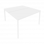 Slim Рабочая станция на металлокаркасе С.СП-5.3 Белый/Белый металл 1380*1475*750