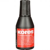 Краска штемпельная Kores черная на водно-масляной основе 28 г