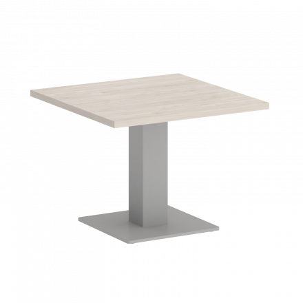 Home Office Стол журнальный квадратный VR.SP-5-60.2G Денвер светлый/Серый металл 600*600*453