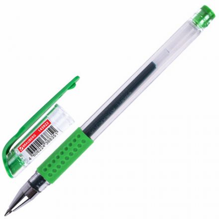 Ручка гелевая с грипом BRAUBERG "EXTRA GT", ЗЕЛЕНАЯ, стандартный узел 0,5 мм, линия 0,35 мм, 143922 Ручка гелевая с грипом BRAUBERG "EXTRA GT", ЗЕЛЕНАЯ, стандартный узел 0,5 мм, линия 0,35 мм, 143922