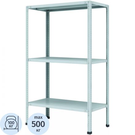 Стеллаж металлический Cobalt МС-132 (2 полки, 700x300x1000 мм)