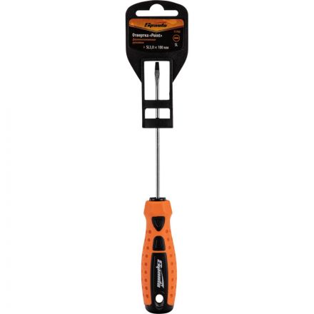 Отвертка Point, SL3,0 х 100 мм, CrV, 2-х комп. рукоятка Sparta (11762) Отвертка Point, SL3,0 х 100 мм, CrV, 2-х комп. рукоятка Sparta (11762)