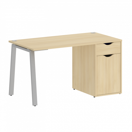 Home Office Стол письменный VR.SP-3-138.1.A Акация/Серый металл 1380*720*750