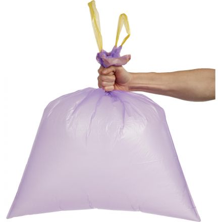 Мешки для мусора на 60 л Особопрочные с завязками фиолетовые (ПНД, 30 мкм, в рулоне 20 шт, 60х70 см) Мешки для мусора на 60 л Особопрочные с завязками фиолетовые (ПНД, 30 мкм, в рулоне 20 шт, 60х70 см)