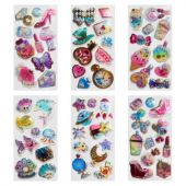 Наклейки объемные "Для девочек" с блестками, 17,5х9 см, ассорти 6 видов, FUNSTER (ФАНСТЕР), 666091 Наклейки объемные "Для девочек" с блестками, 17,5х9 см, ассорти 6 видов, FUNSTER (ФАНСТЕР), 666091