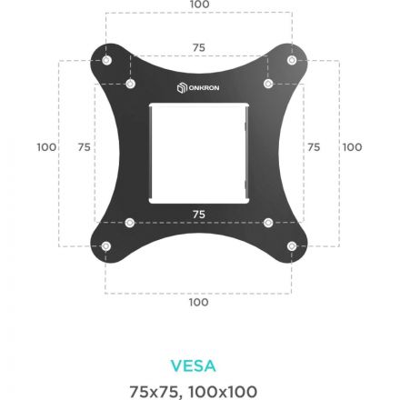 Кронштейн Onkron для телевизора 10-32 наклонный, черный SN31 Наклонные