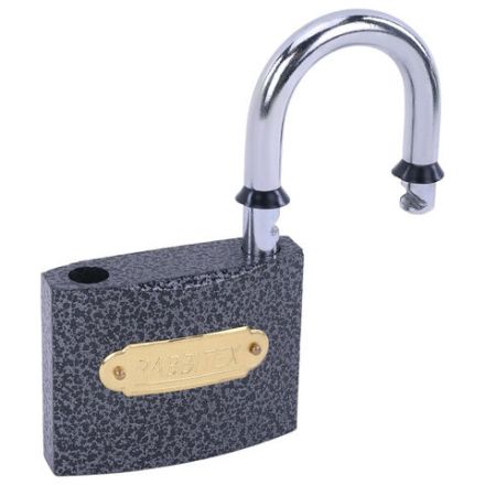 Замок навесной чугунный "Влагонепроницаемый", ширина 75 мм, полимерное покрытие, английский, 3 ключа, RABBITEX (РАББИТЕКС), 671299