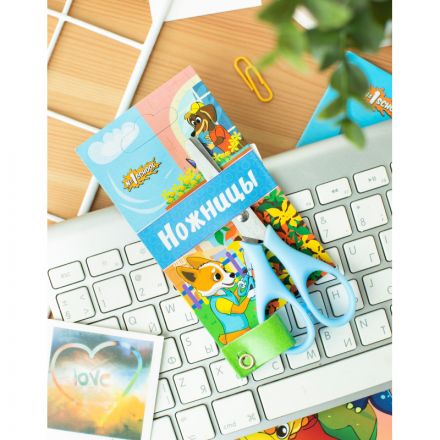 Ножницы детские №1School 11,5 см Шустрики, пластиковые ручки, Ножницы детские №1School 11,5 см Шустрики, пластиковые ручки,