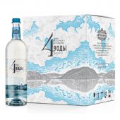 Вода питьевая 4 Воды стекло газ 0,75 л