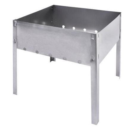 Мангал сборный стальной, размер 300х240х300 мм, в пленке, 701722