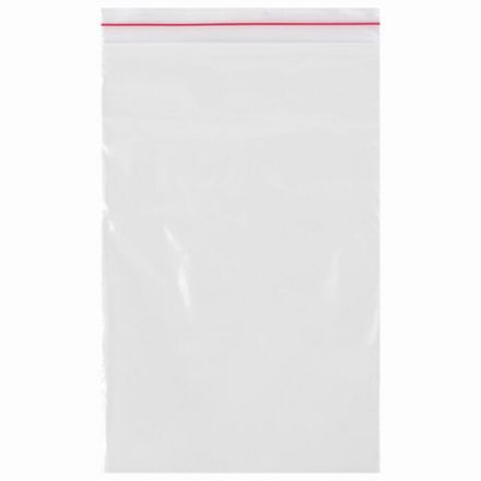 Пакеты с замком ZIP LOCK "зиплок", комплект 100 шт., 100х150 мм, ПВД, толщина 35 микрон, BRAUBERG, 606211